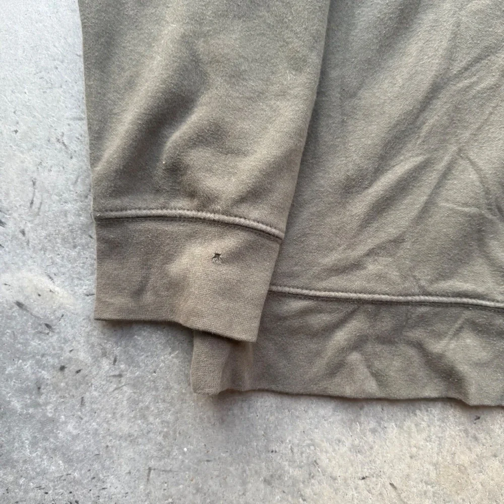 The North Face Mens Olive Green Never Stop Exploring Box Logo Pullover Hoodie L